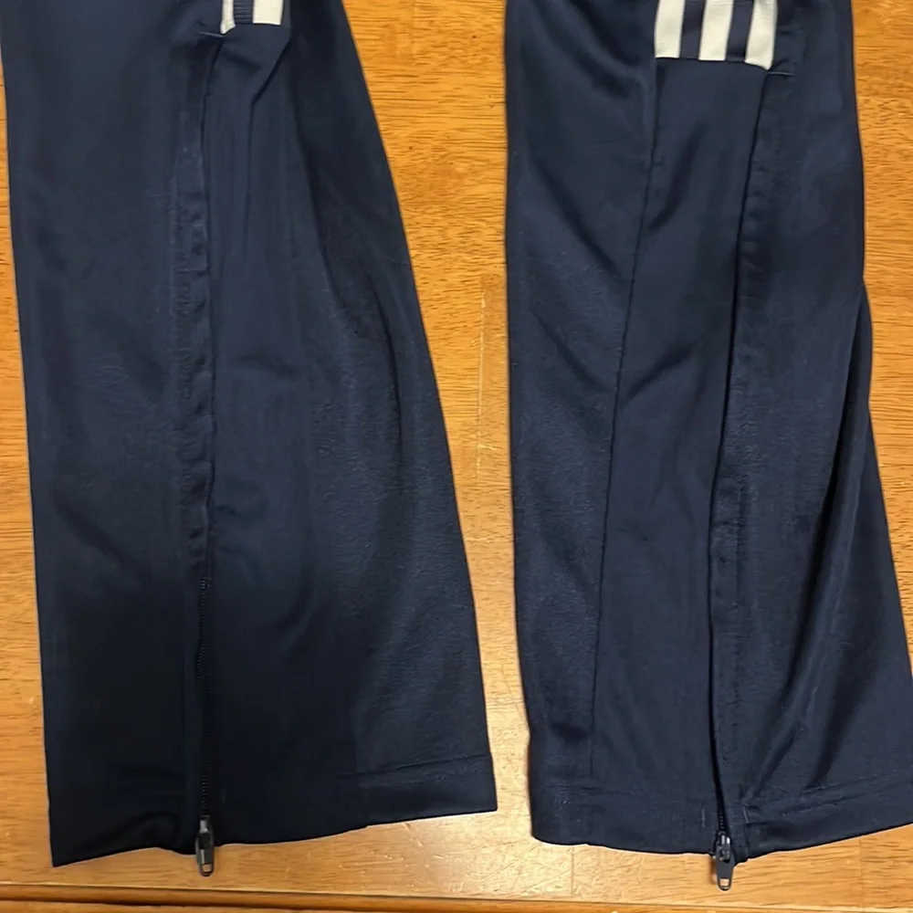 Adidas Mens 2XLT Big & Tall Blue and White Athletic Workout Lounge Pants